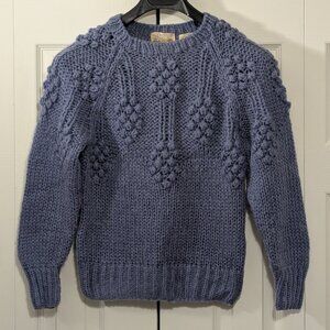 Vintage Sears The Fashion Place Womens Blue Knitted Sweater